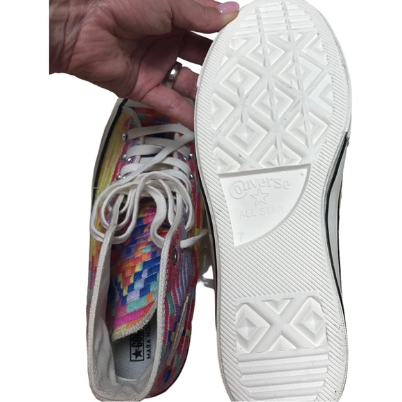 Mara Hoffman x Converse Chuck Taylor collaboration Rainbow High Tops NWT - Picture 5 of 6